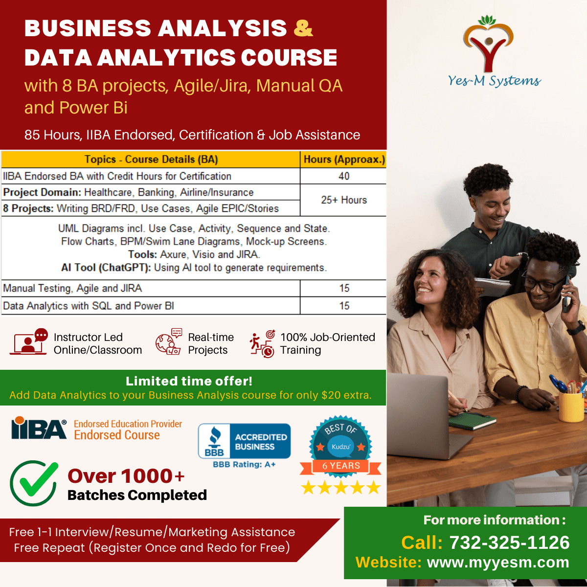 BA Flyer updated 30th April 2025 Business Analysis course flyer